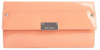 Jimmy Choo grapefruit patent leather 'Reese' clutch