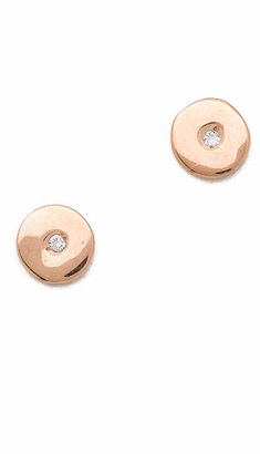 Ariel Gordon 14k Gold Mini Circle Stud Earrings
