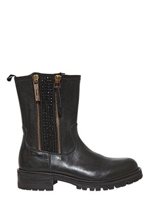 Miss Blumarine Nappa Leather Boots