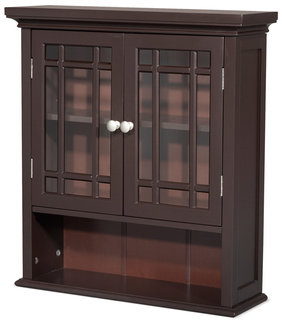 Elegant Home Fashions Neal Wall Cabinet with 2 Doors and 1 Shelf