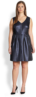 Kay Unger Kay Unger, Sizes 14-24 Metallic Jacquard Party Dress