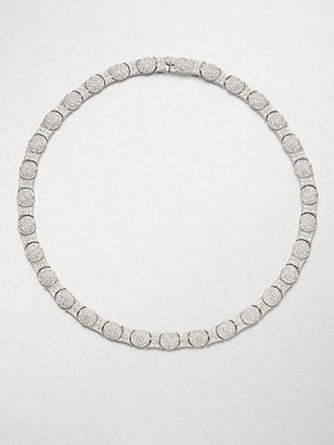 Adriana Orsini Crystal Oval Motif Collar Necklace