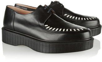 Robert Clergerie Old Robert Clergerie Pogo stitch-detailed leather creepers