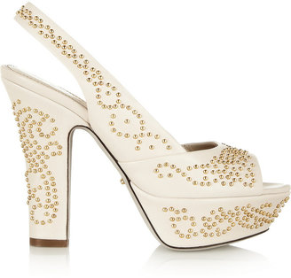 Sergio Rossi Studded leather pumps