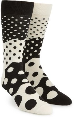 Happy Socks 'Divided Dot' Pattern Socks