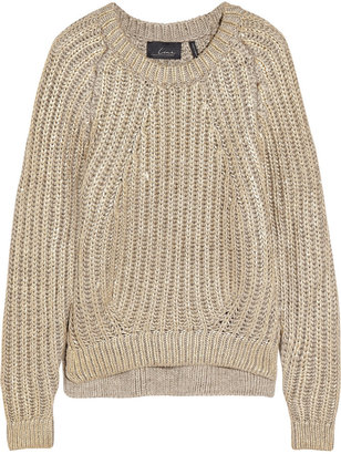 Line The Lumineer metallic knitted sweater