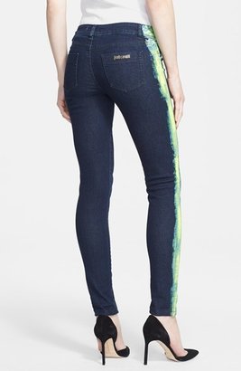 Just Cavalli 'Banda' Bleached Skinny Jeans