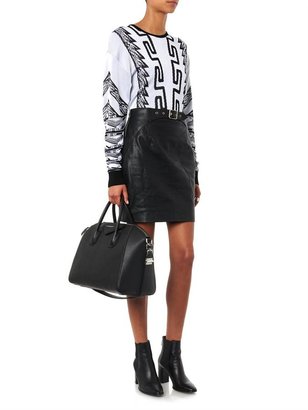 Versace Anthony Vaccarello X Versus Iconic contrast-jacquard sweater