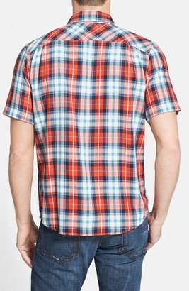 The North Face 'Marzo' Slim Fit Short Sleeve Plaid Sport Shirt
