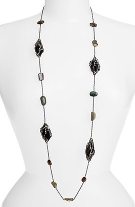 Alexis Bittar 'Lucite® - Imperial Noir' Extra Long Station Necklace