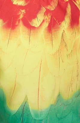 Orlebar Brown 'Bulldog - Parrot Feather' Print Swim Trunks