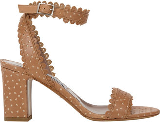 Tabitha Simmons Leticia Perforated Crisscross-Strap Sandals