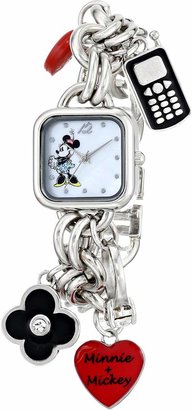 Disney Women's Minnie Mouse Dial Charm Watch MN2011