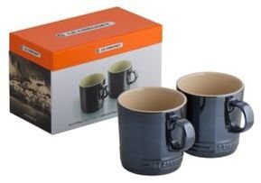 Le Creuset set of two stoneware 'Salt' espresso mugs