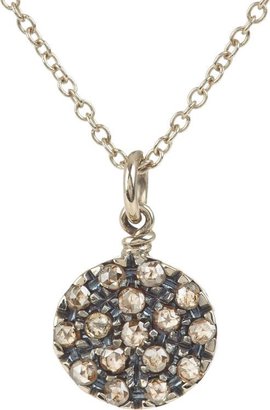 Fabrizio Riva Women's Red Gold & Brown Diamond Round Charm Necklace-Co