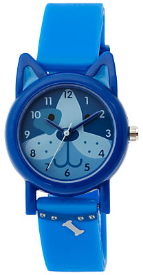 Tikkers TK0089 Children's Cat Watch, Blue