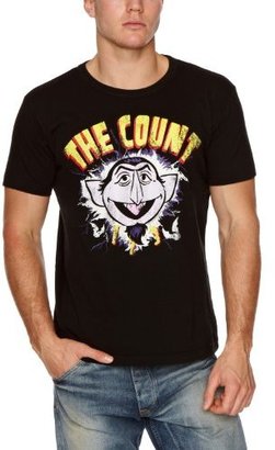 Logoshirt Vintage Sesame Street Count Von Count Lightning Logo Men's T-Shirt