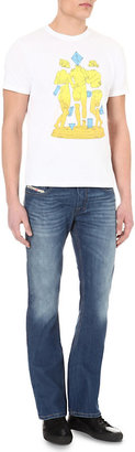 Diesel Mens Blue Slim-Fit Bootcut Jeans, Size: 3130