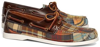 Brooks Brothers Madras Boat Shoes