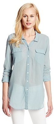 Calvin Klein Jeans Women's Easy Pocket Button Down Shirt