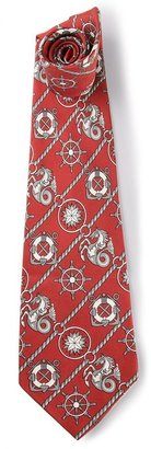 Hermes Vintage patterned tie