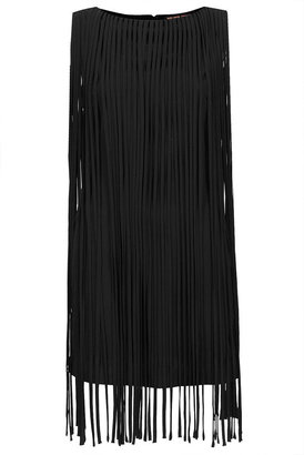 Kate Moss for topshop **long fringe tassel dress