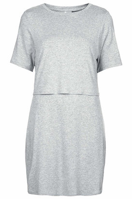 Topshop Sporty Overlay T-shirt Dress