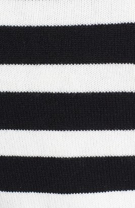 MICHAEL Michael Kors Stripe Crop Crewneck Sweater (Regular & Petite)