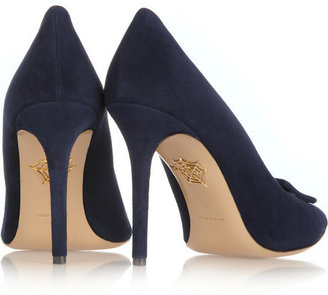 Charlotte Olympia Catherine suede pumps