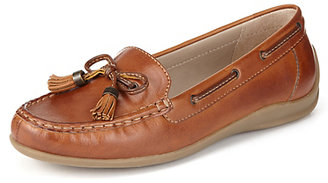Marks and Spencer Footglove™ Leather Tassel Bow Boat Shoes
