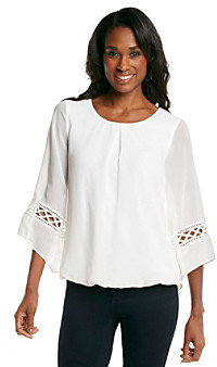 Amy Byer Loose Woven Blouse