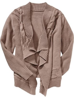 Old Navy Girls Cable-Knit Open-Front Cardigans
