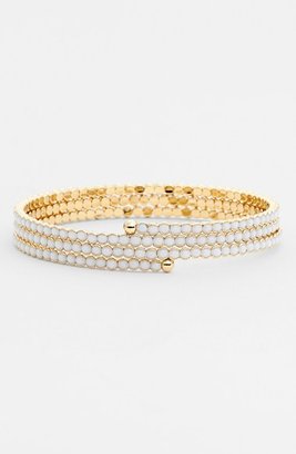 Cara Accessories Crystal Coil Bracelet