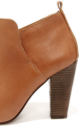 Steve Madden Jammie Natural Leather High Heel Ankle Boots