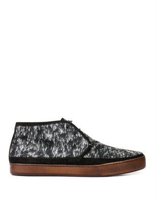 Paul Smith Ray wool and suede desert boots