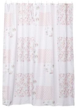 Home Collection Pink vintage floral shower curtain