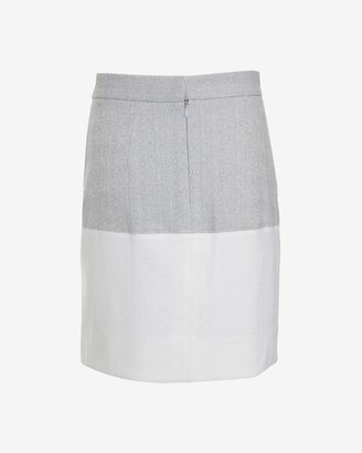 L'Agence Colorblock Pleated Skirt
