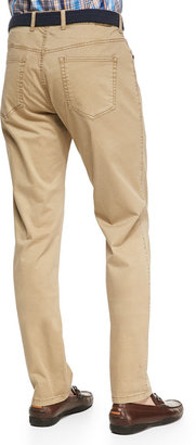 Peter Millar Five-Pocket Pants, Khaki