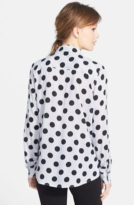Foxcroft 'Dot on Dot' Print Shirt (Regular & Petite)