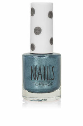 Topshop Womens Nails in Hop - Silver Blue