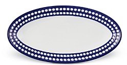 L'OBJET Perlee Bleu Oval Platter, Small
