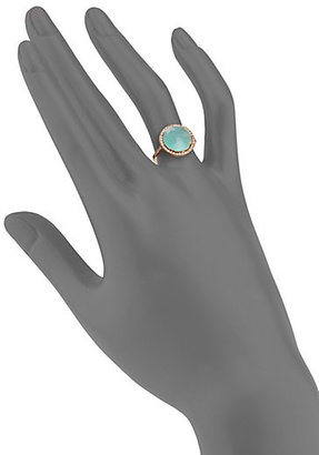 Suzanne Kalan Blue Chalcedony, White Sapphire & 14K Rose Gold Cocktail Ring