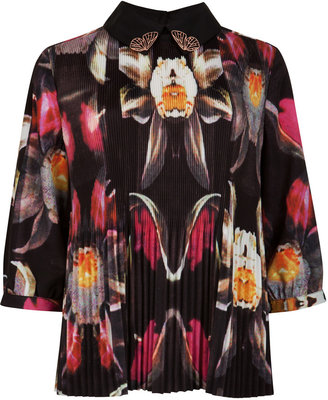 Ted Baker SAMEEY Pleated petals print top