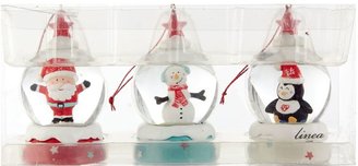 Linea Pack of 3 mini character snow globes