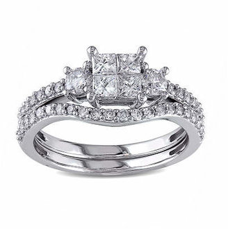 Modern Bride 1 CT. T.W. Diamond 14K Gold Bridal Ring Set