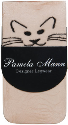 Pamela Mann Cat Knit Ankle Socks Black - Socks And Tights