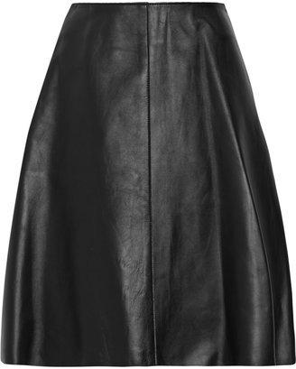 3.1 Phillip Lim Flounce leather skirt