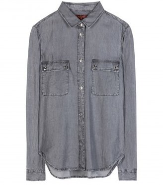 7 For All Mankind Uniform Washed-chambray Shirt
