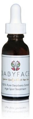 Babyface 100% Pure Bearberry Extract - Arbutin Hydroquinone Skin Lightener Bleaching Sun & Age Spots