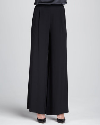 Eileen Fisher Silk Wide-Leg Pants, Women's
